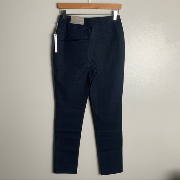 NWT Soft Surroundings superla stretch straight leg full length pant navy size xs - Picture 2 of 8